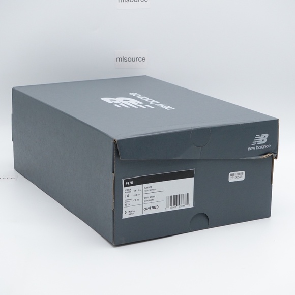 NEW Size 14 Men's New Balance 997H Cordura Sneakers CM997HZO White/Sea Salt - Picture 7 of 7